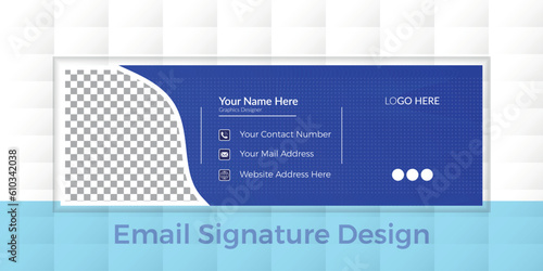 Free email signature design template for corporate modern business web use