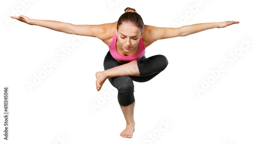 sport and lifestyle concept, young woman doing sports