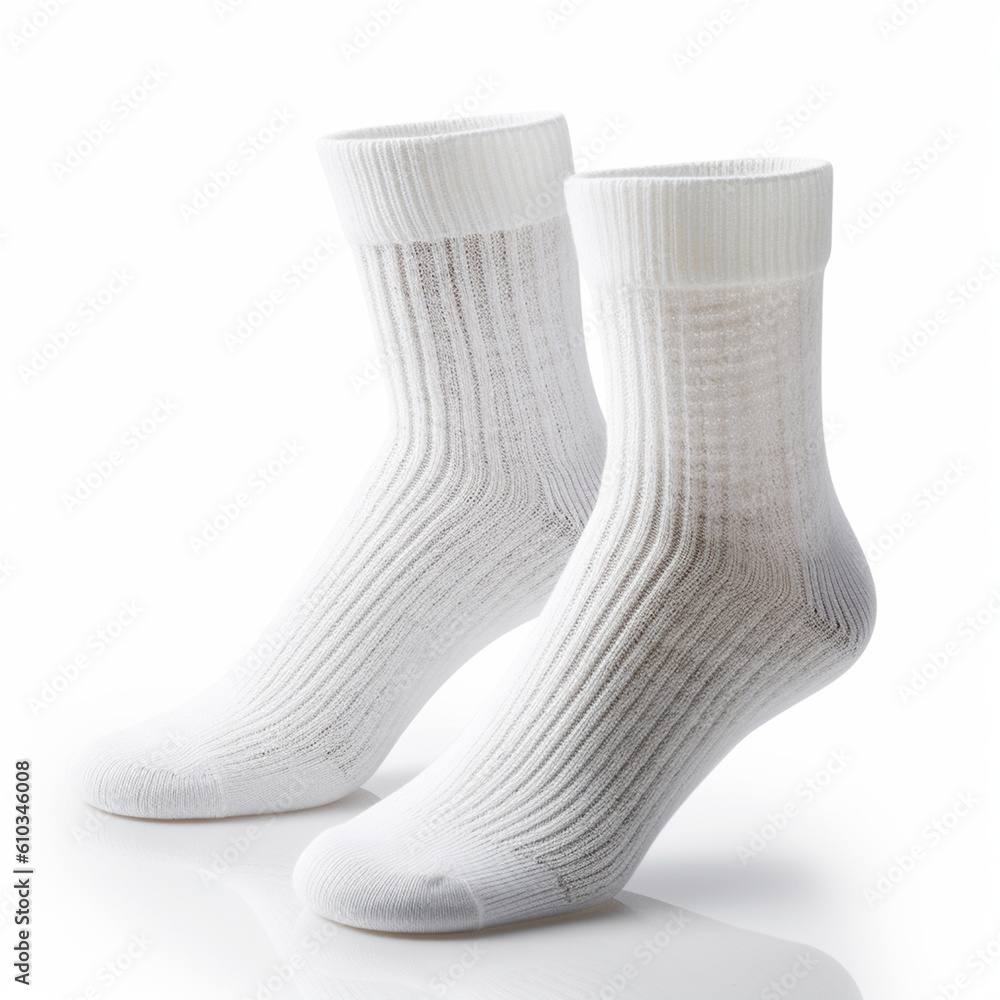 Women's foot socks isolated on white background. Made from breathable fabric to ensure comfort.
Women's foot socks isolated on white background. Made from breathable fabric to ensure comfort.