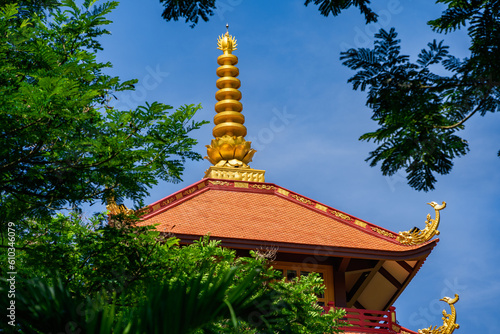 Beautiful architecture of Bat Nha Pagoda in Bao loc city, Lam Dong, Vietnam