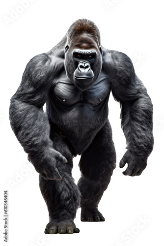 A Gorilla isolated on transparent background - Generative AI