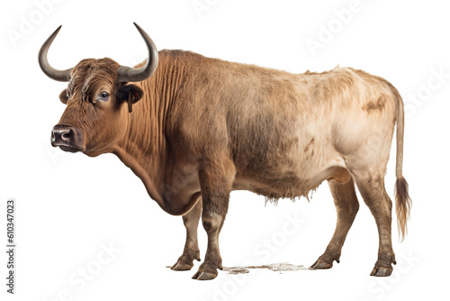 Cow transparent background  generative artificial intelligence 