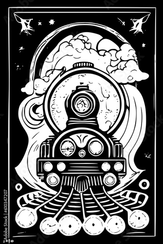 steam locomotive Vector