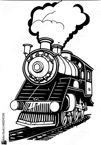 steam locomotive Vector