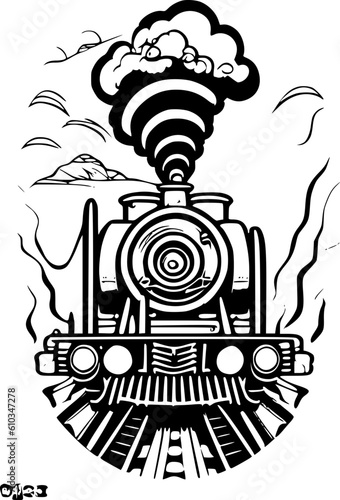 steam locomotive Vector