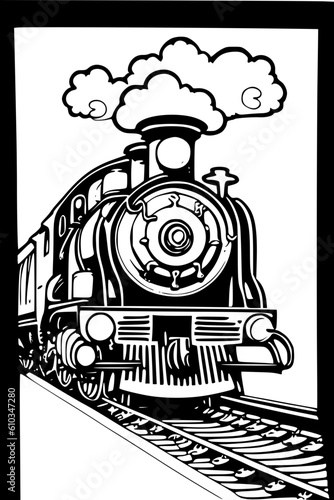 steam locomotive Vector