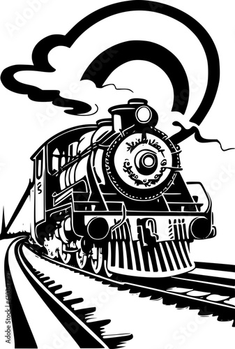steam locomotive Vector
