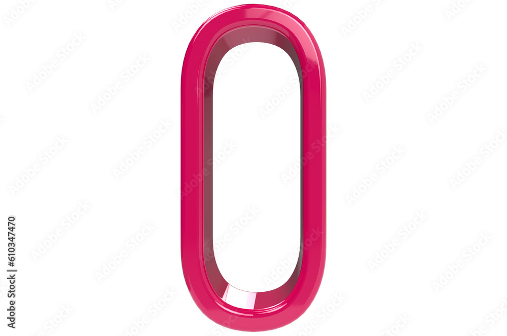 3d gold number 0 on transparent background PNG