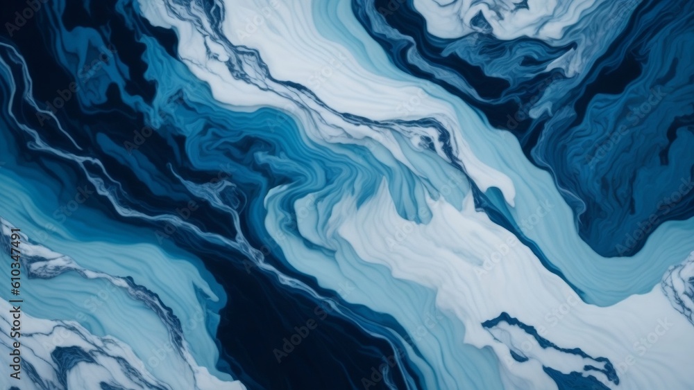 Obraz premium Cosmic Harmony Generative AI Illustrations Showcasing the Tranquil Beauty of Earth's Blue Marble