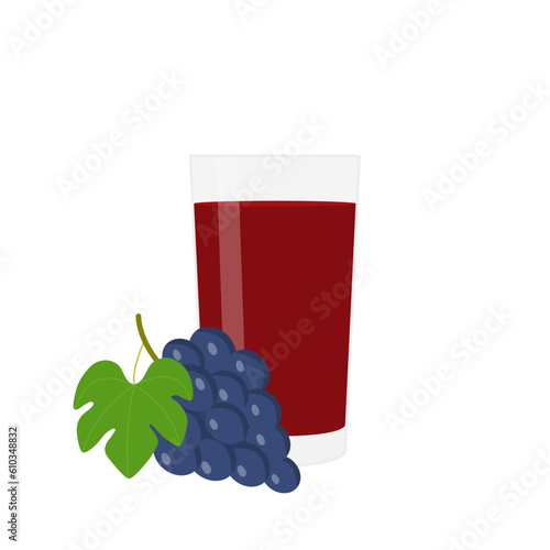 Glass of grape juice