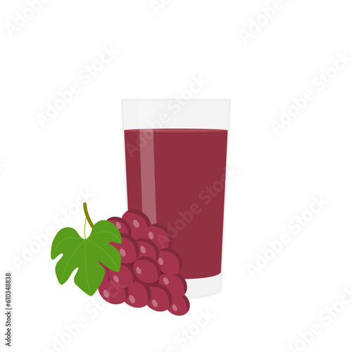 Glass of grape juice