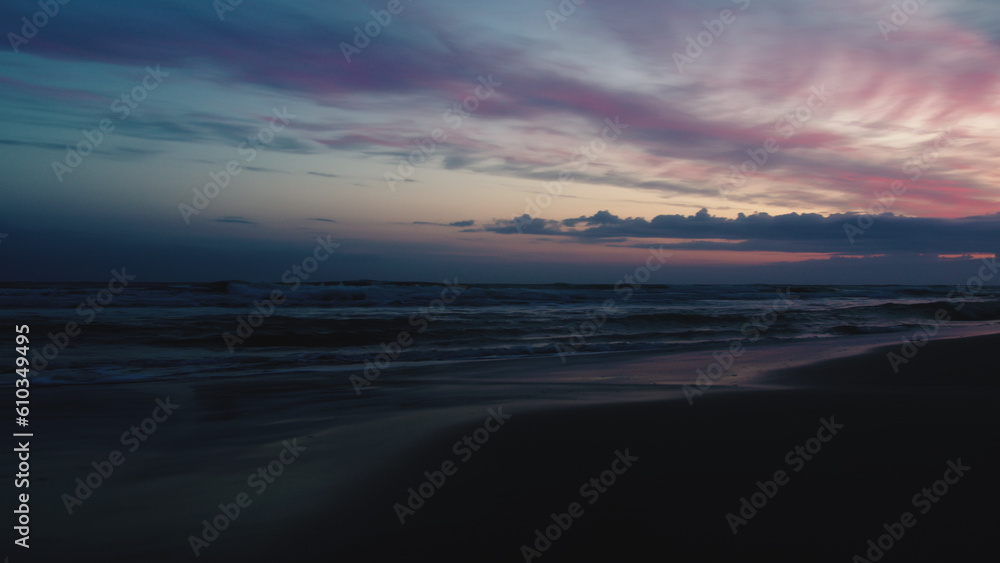 Cloudy Sunrise over the ocean