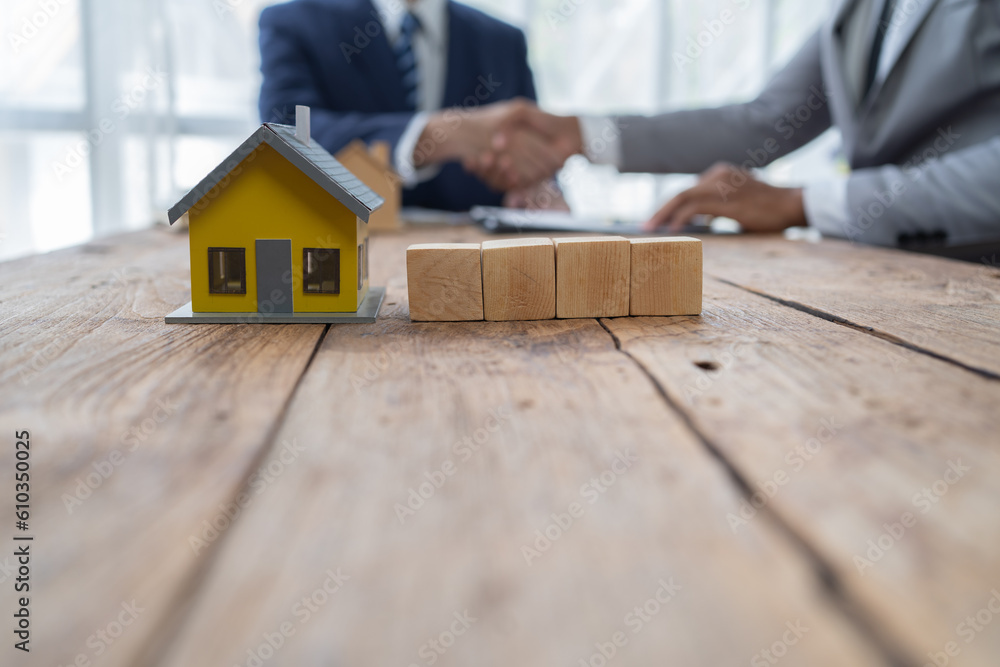 Businessman discussing commercial real estate sector faces risks as financial. Businessman discussing commercial real estate sector faces risks as financial.