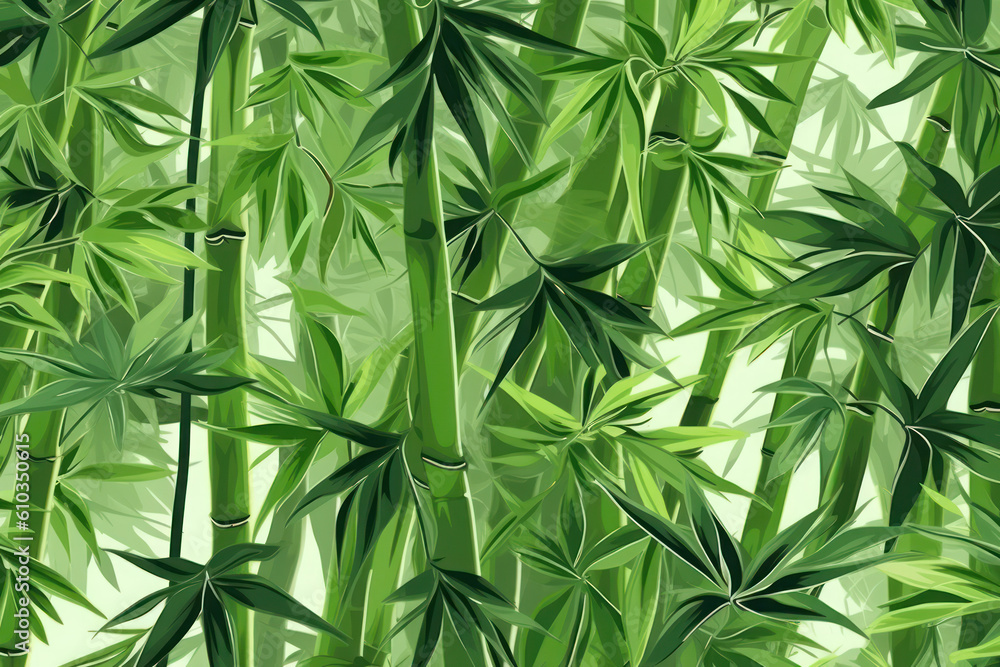 Serene Green Bamboo Background Serene Green Bamboo Background