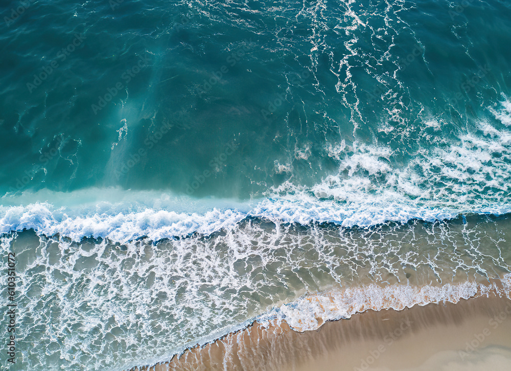 Fototapeta premium Ocean waves caustic - 100MP