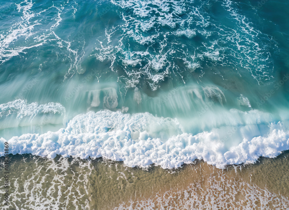 Fototapeta premium Ocean waves caustic - 100MP