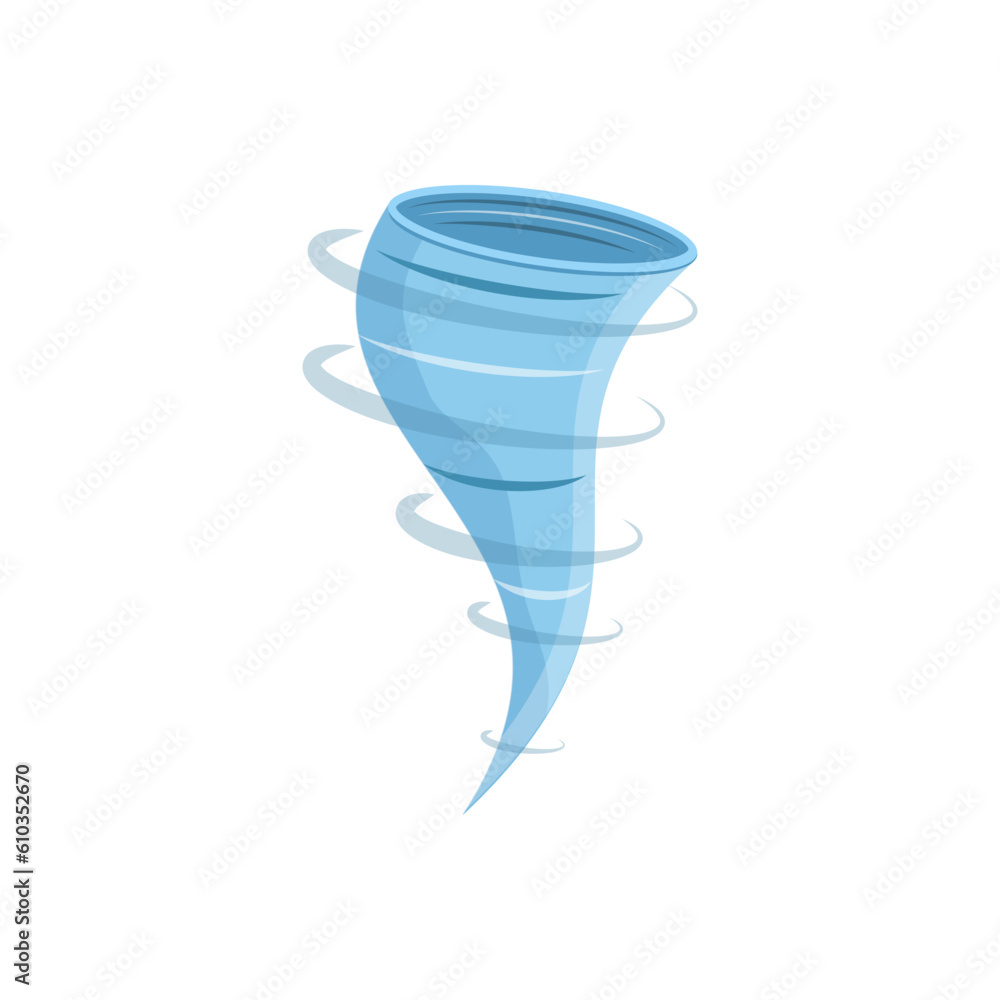 Whirlwind tornado icon. Cartoon of whirlwind tornado vector icon for web design isolated on white background