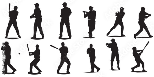 Black and white player vector set