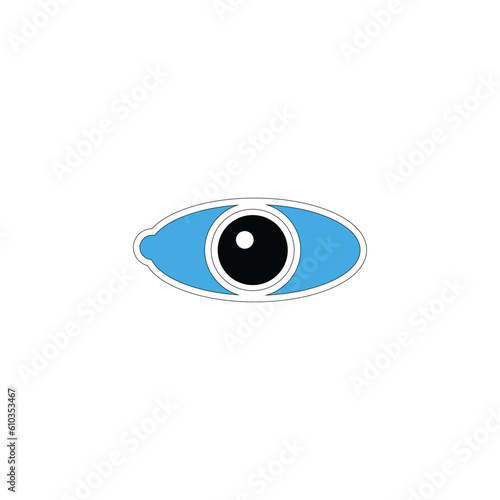 icon eye illustration design trendy