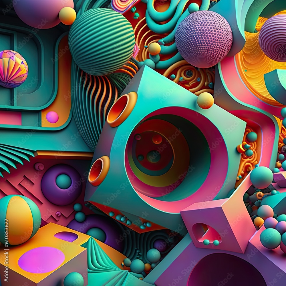 An abstract illustration inspired by psychedelic effects - Artwork 27 An abstract illustration inspired by psychedelic effects - Artwork 27