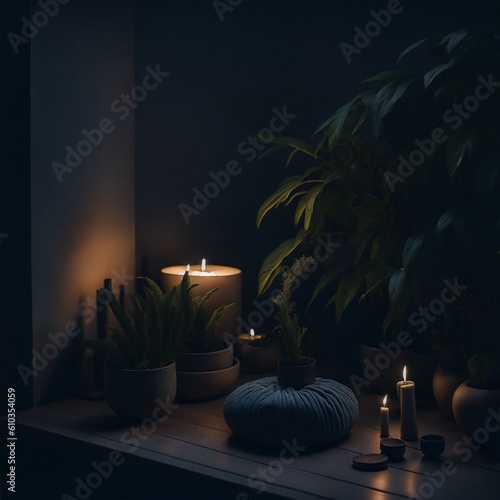 candles on the dark (ID: 610354059)