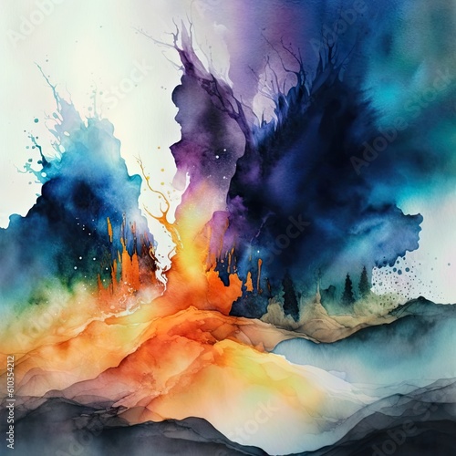 A watercolor abstract illustration - Artwork 3