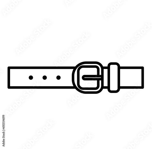 Cute belt outline icon 