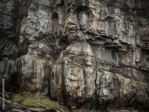 Ungezähmte Natur: Steinige, geröllartige Felswand mit rauer, grauer Oberfläche und kantiger Struktur - ein Sinnbild der Wildheit und Stärke der Natur © KüstenPixel