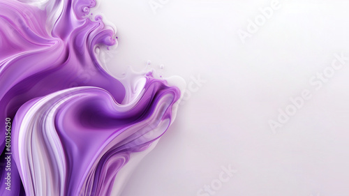 abstract purpure background  color diffusion  3D art with smooth lines 