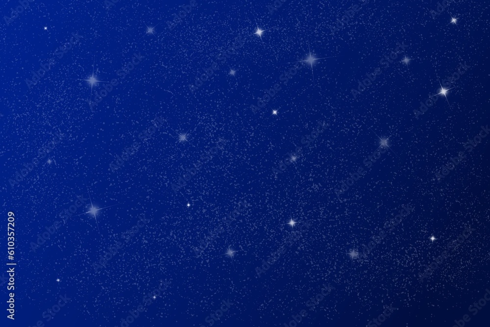 Abstract blue background with sparkles.