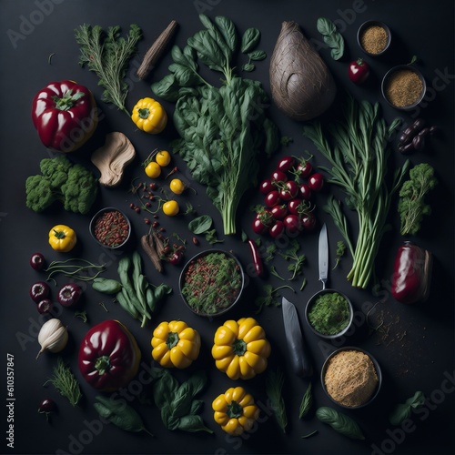 healthy vegetables (ID: 610357847)