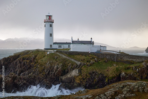 views at Fanad Head Lighthouse in County Donegal, Ireland photo