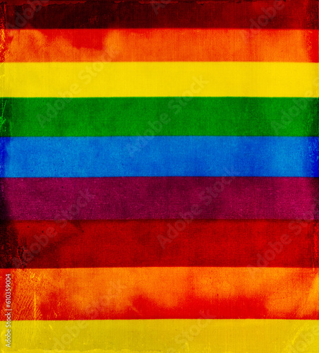 Pride flag -LGBTQ+ 2SLGBTQ+ communities worn out 