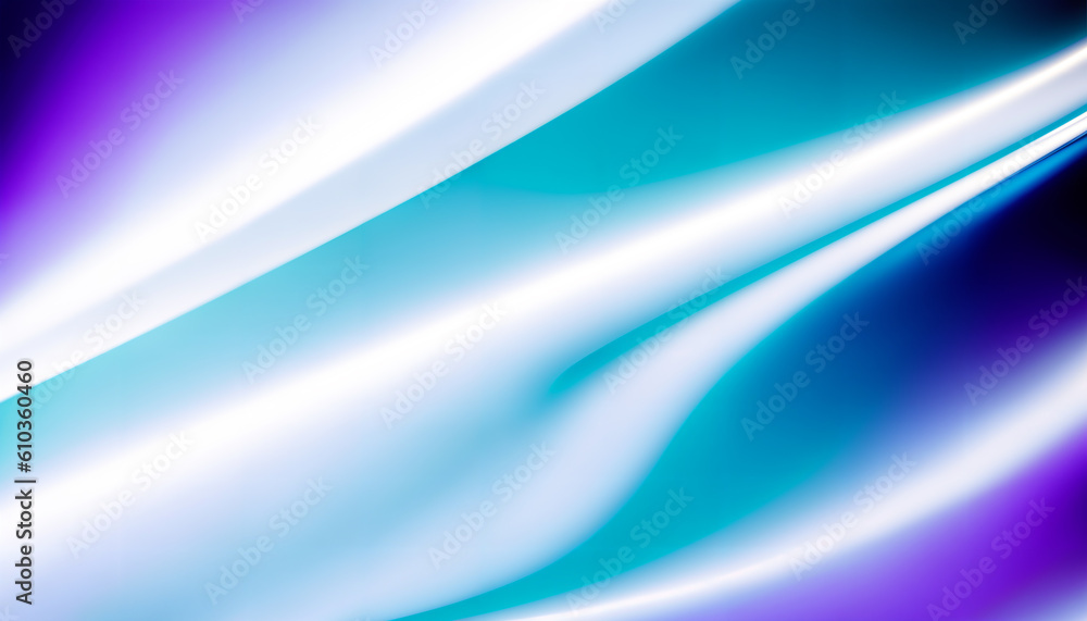 Abstract trendy blue wavy background, smooth gradient with glossy reflective surface. Generative AI Abstract trendy blue wavy background, smooth gradient with glossy reflective surface. Generative AI