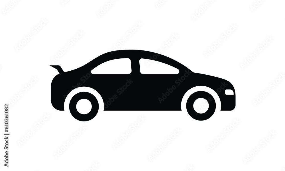 Coupe Car Icon, Vector illustration