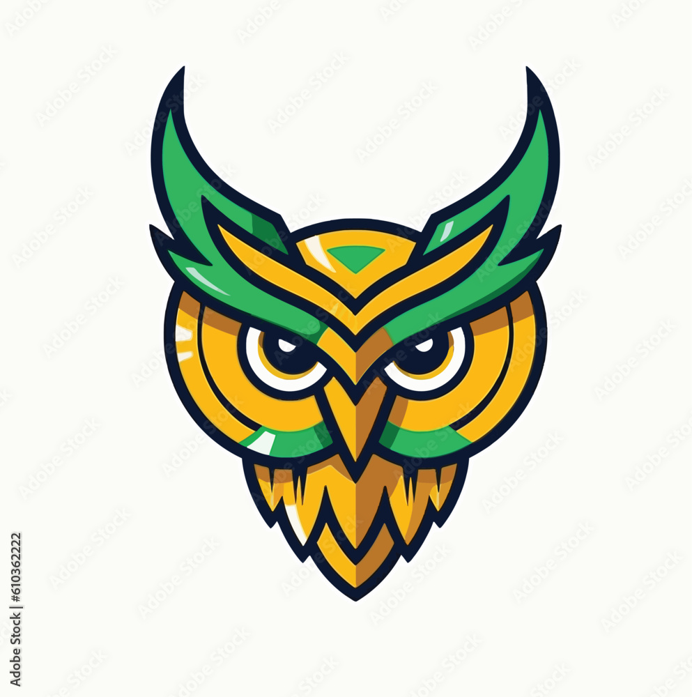 Owl Esports Logo in Purple Mascot Vector Illustration Owl Esports Logo in Purple Mascot Vector Illustration
