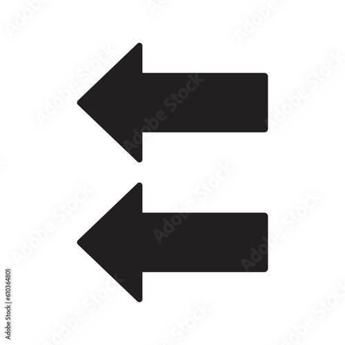 arrow flat icon vector illustration