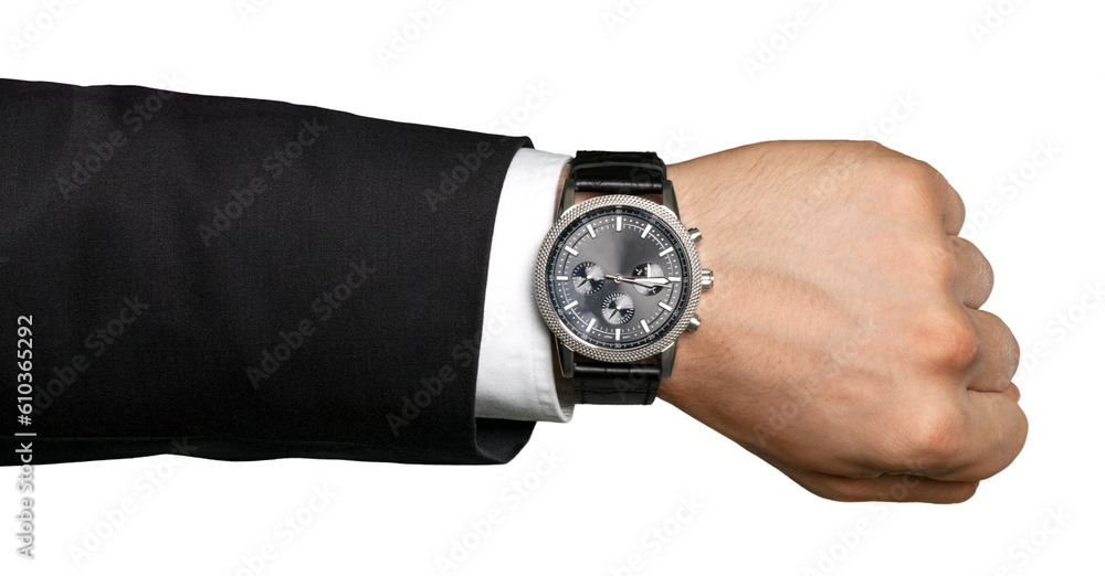 Classy Men's Silver Wrist Watch