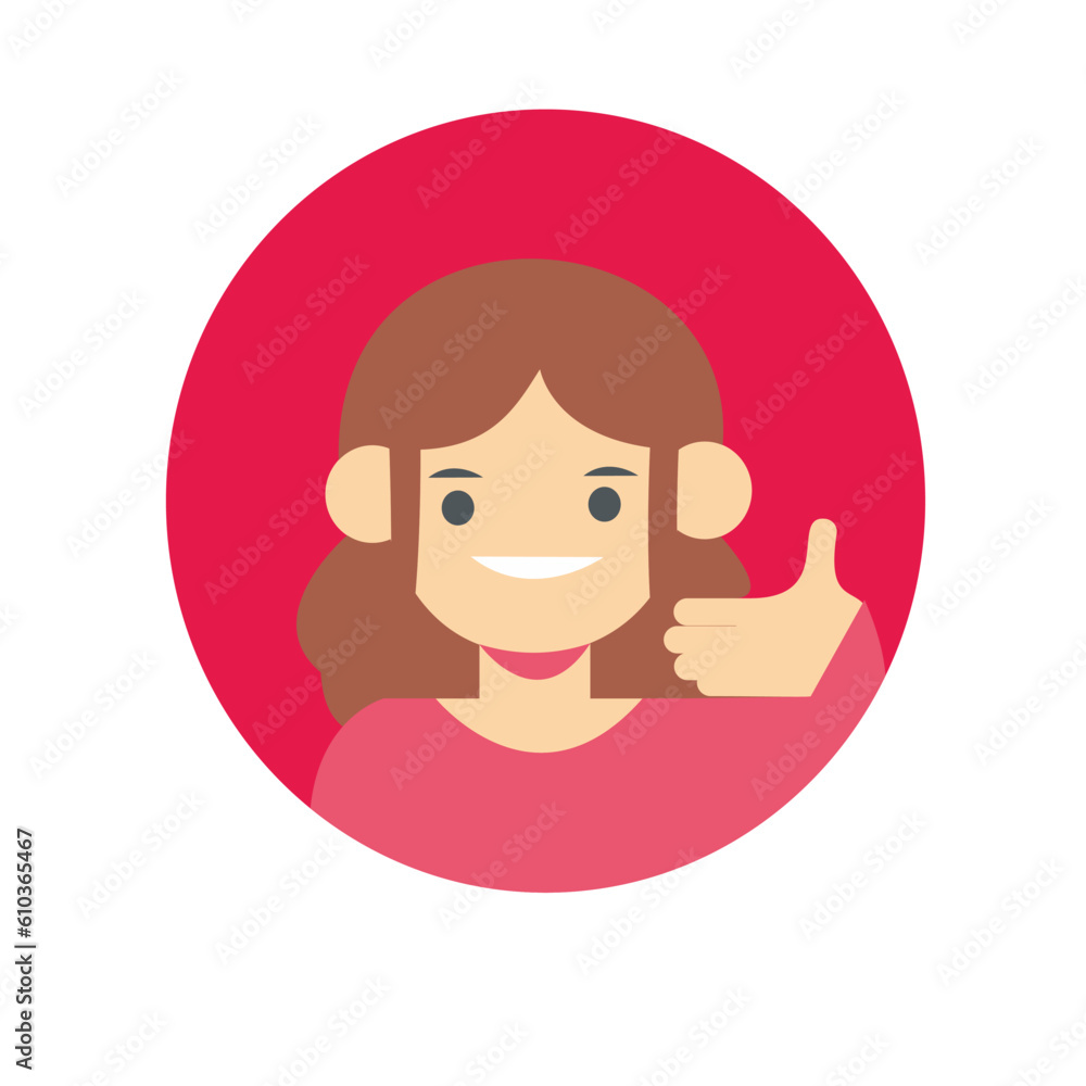 Circle avatars with young people's faces. Portraits of diverse men and women. Set of user profiles. Round icons with happy smiling humans. Colored flat vector illustration Circle avatars with young people's faces. Portraits of diverse men and women. Set of user profiles. Round icons with happy smiling humans. Colored flat vector illustration