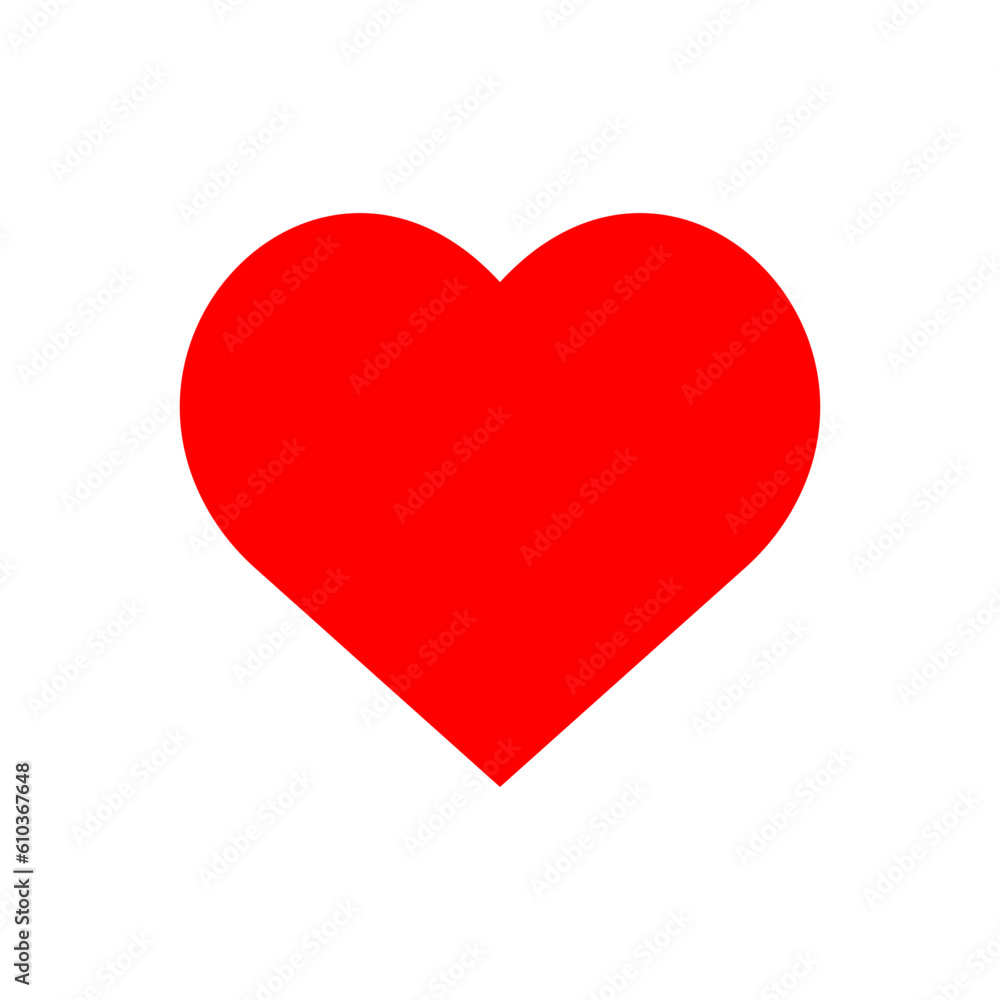 Red Heart Playing Card Suit Symbol Isolated Vector Illustration Red Heart Playing Card Suit Symbol Isolated Vector Illustration
