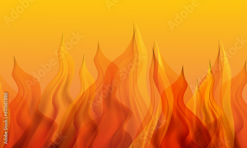 Fire flames abstract background. Vector illustration for your design. Eps 10