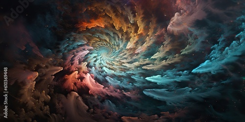 Wallpaper Mural AI Generated. AI Generative. Illustration of holi smoke abstract graphic art with space galaxy cosmos inspirational vibe. Graphic Art Torontodigital.ca