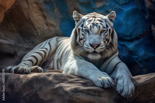 White tiger  bleached tiger