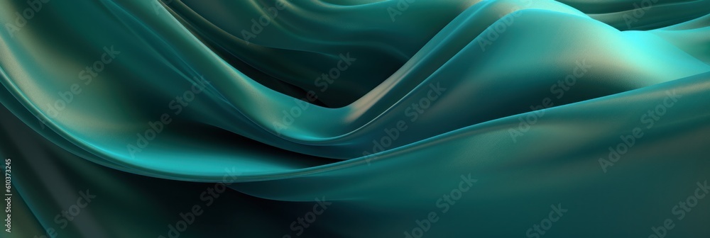 Obraz premium Luxury silk wave background. Illustration Generative AI.