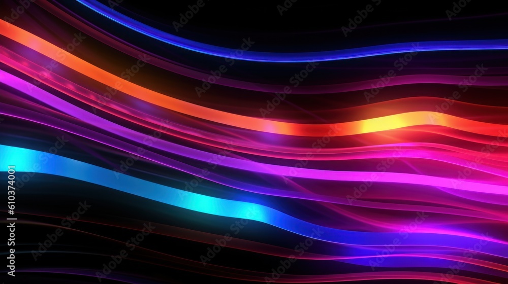 Vivid holographic neon background. Illustration AI Generative. Vivid holographic neon background. Illustration AI Generative.