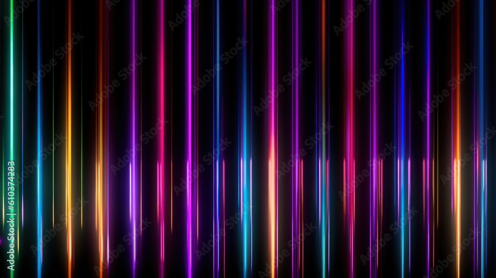 Vivid holographic neon background. Illustration AI Generative.