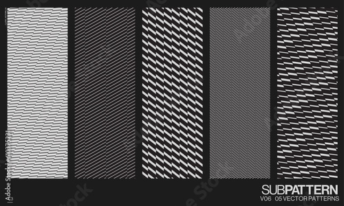 Geometric Tech Pattern Black Futuristic Neuromancer	
