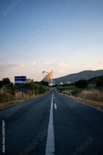 Fototapeta Naklejka Na Ścianę i Meble -  NASA Antenna on Spain sky