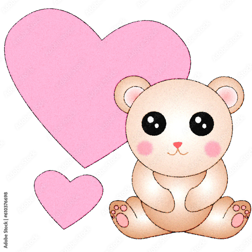 watercolor teddy bear with heart watercolor teddy bear with heart