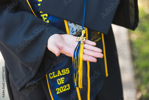 Class of 2023 graduation tassel and stole